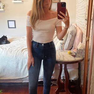 Strapless white top - NWT